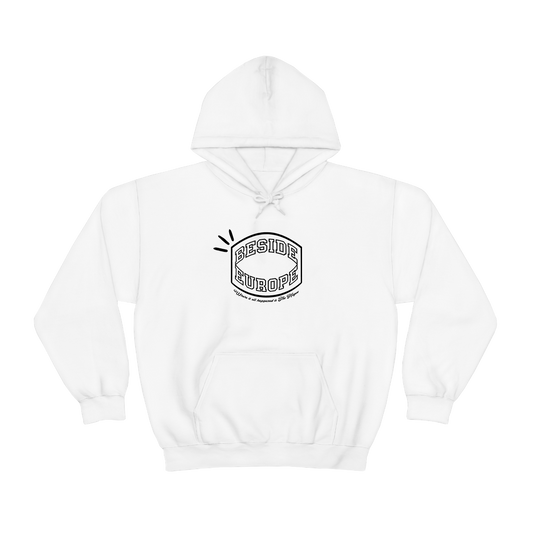 Where it all happened is The Hague - Black on white hoodie