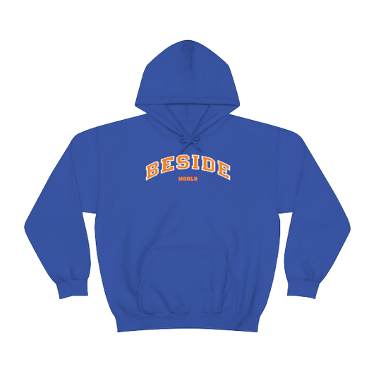 OLDSCHOOL BESIDE WORLD HOODIE ROYAL BLUE